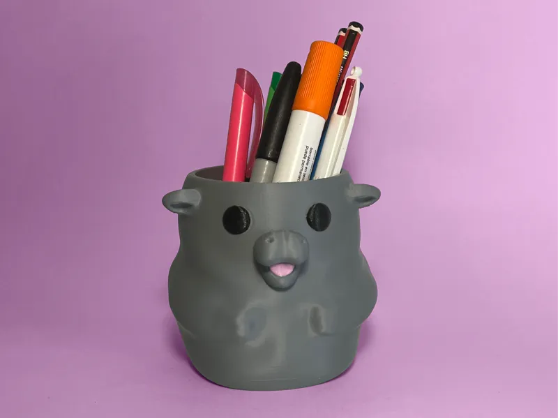 Moo Deng Pen Holder