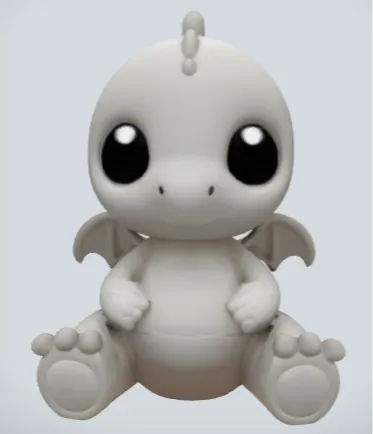 Cutie-Pie Sitting Dragon