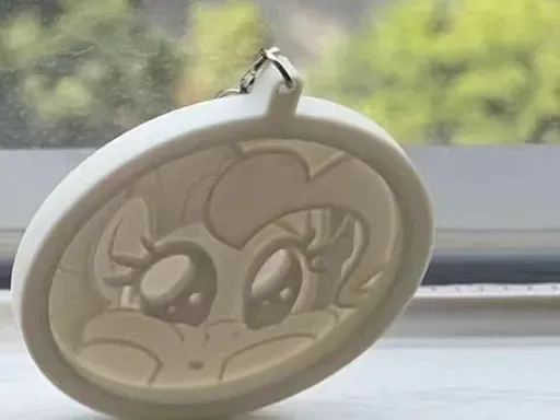纯色浮雕透光钥匙扣 小马宝莉