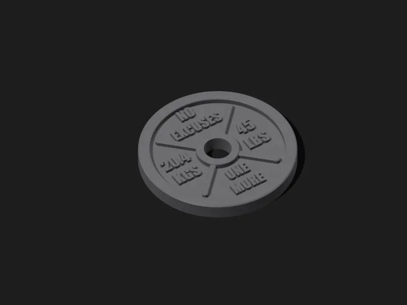 No Excuses Plate