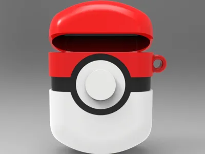 Pokemon Pokeball Classic Red and White Color AirPods Case Cover