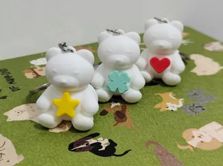 幸运小熊钥匙扣~