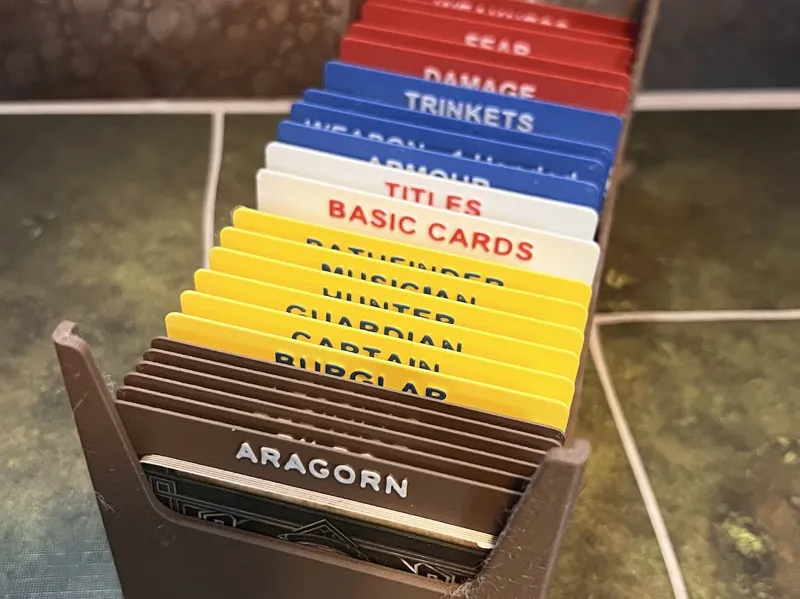 Journeys In Middle Earth (JiME) Card Dividers