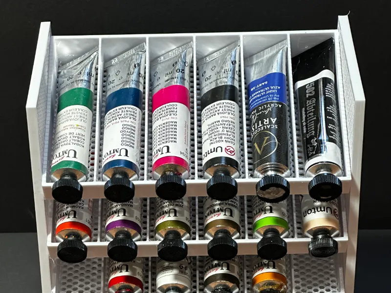 Stand for paint tubes