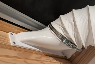 Exhaust funnel ø100 for pivot window (VELUX)