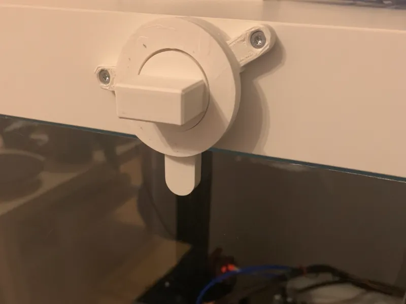 Magnetic lock for Ikea "Lack" enclosure