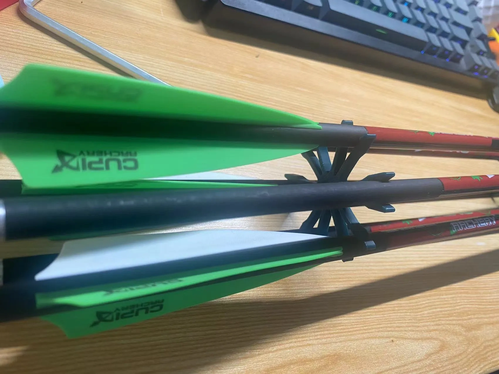 Arrow Storage Clip for Hunting Bow, Compound Bow, Recurve Bow