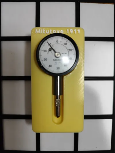 Gridfinity holder for Mitutoyo 1911 dial indicator
