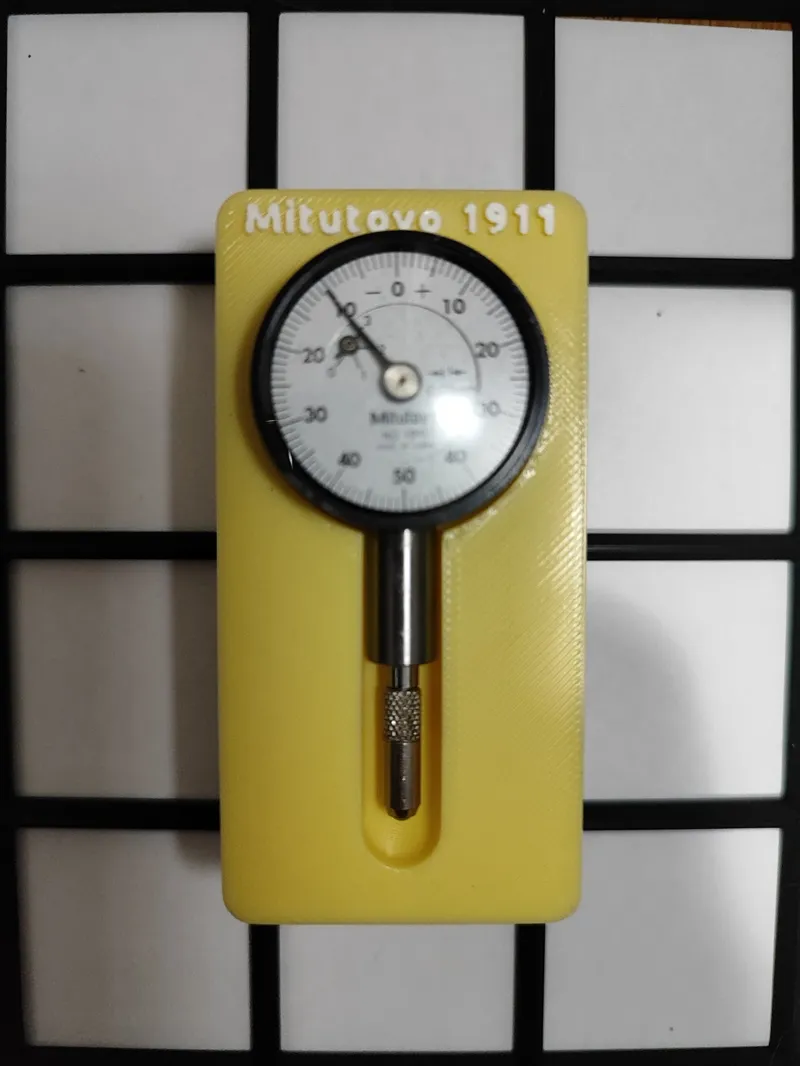 Gridfinity holder for Mitutoyo 1911 dial indicator