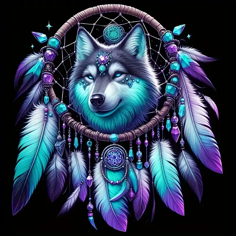 wolf dream catcher