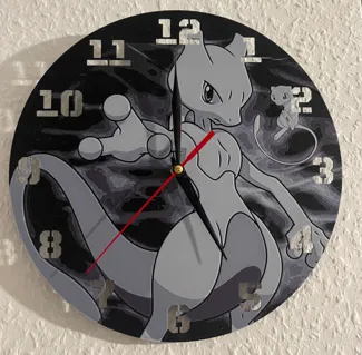mewtu pokemon Clook Uhr 