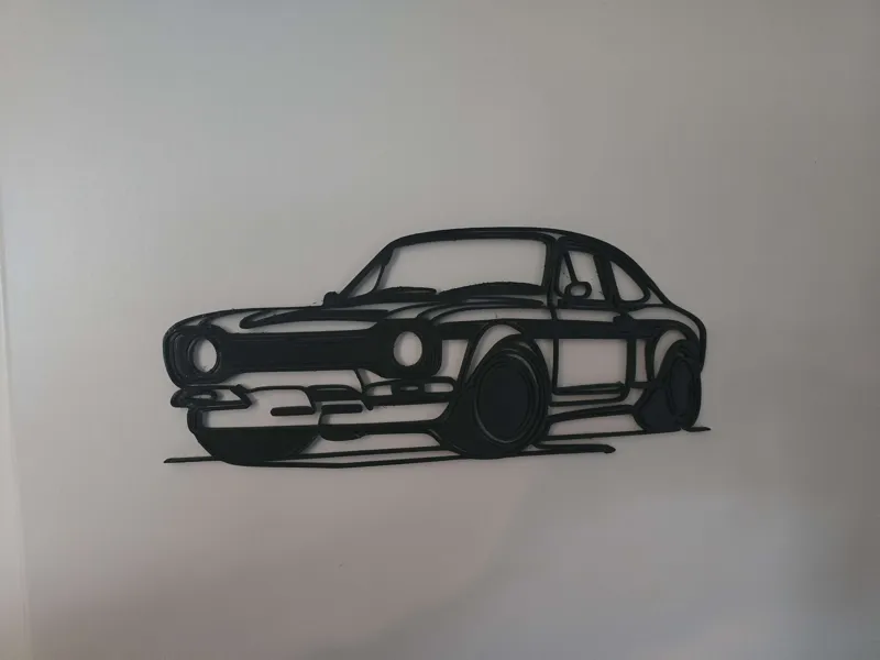 Classic Ford RS Wireframe Wall Art