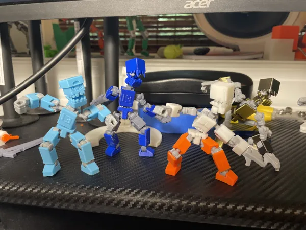 Lot de têtes monstre multicolores pour Mini 13