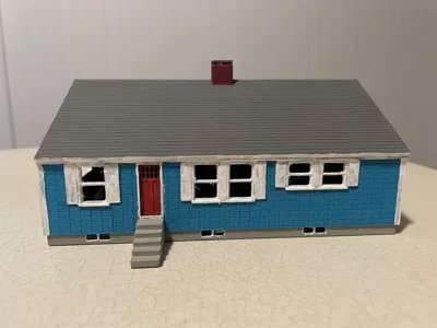 HO Scale Cape Style House