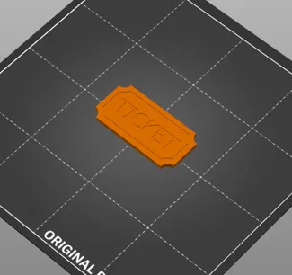 Movie Ticket Prop