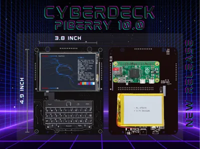 PiBerry 10.0 - Pi Zero 2W Handheld