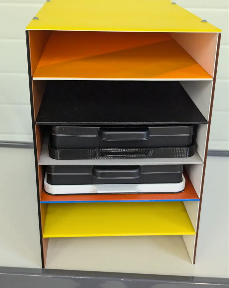 Tray holder for 6 VAT's of Elegoo Saturn 3 Ultra