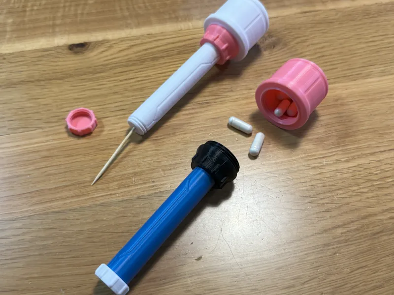 Toothpick case and pill case
