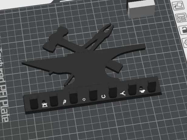 key board / Schlüsselbrett (Schmiede Hammer Zange)
