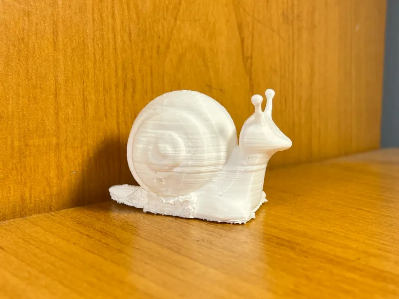 Cute little low poly snail 