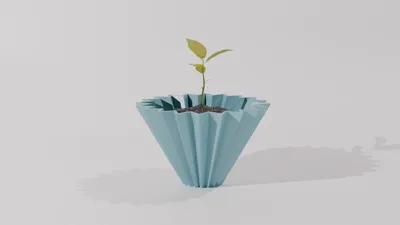 Origami Dripper Pot Plant - Home Decoration