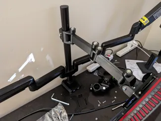 Modular 100mm VESA monitor arm