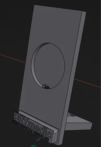 phone stand with routing for magsafe charger