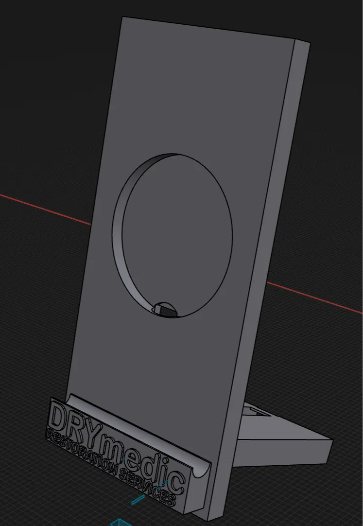 phone stand with routing for magsafe charger