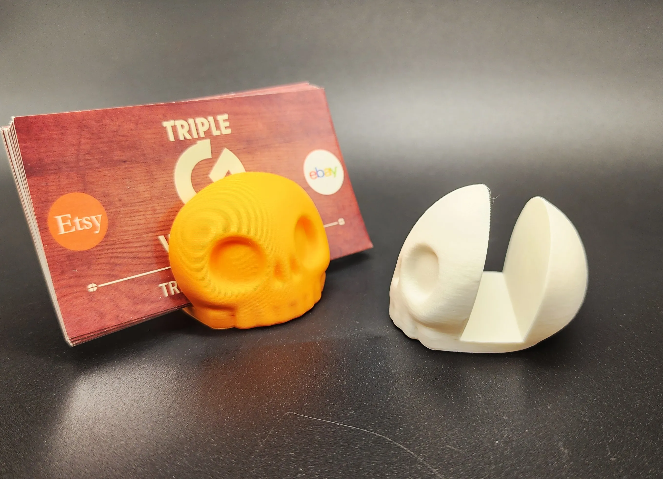 Skull Business Card Holder 3D Print