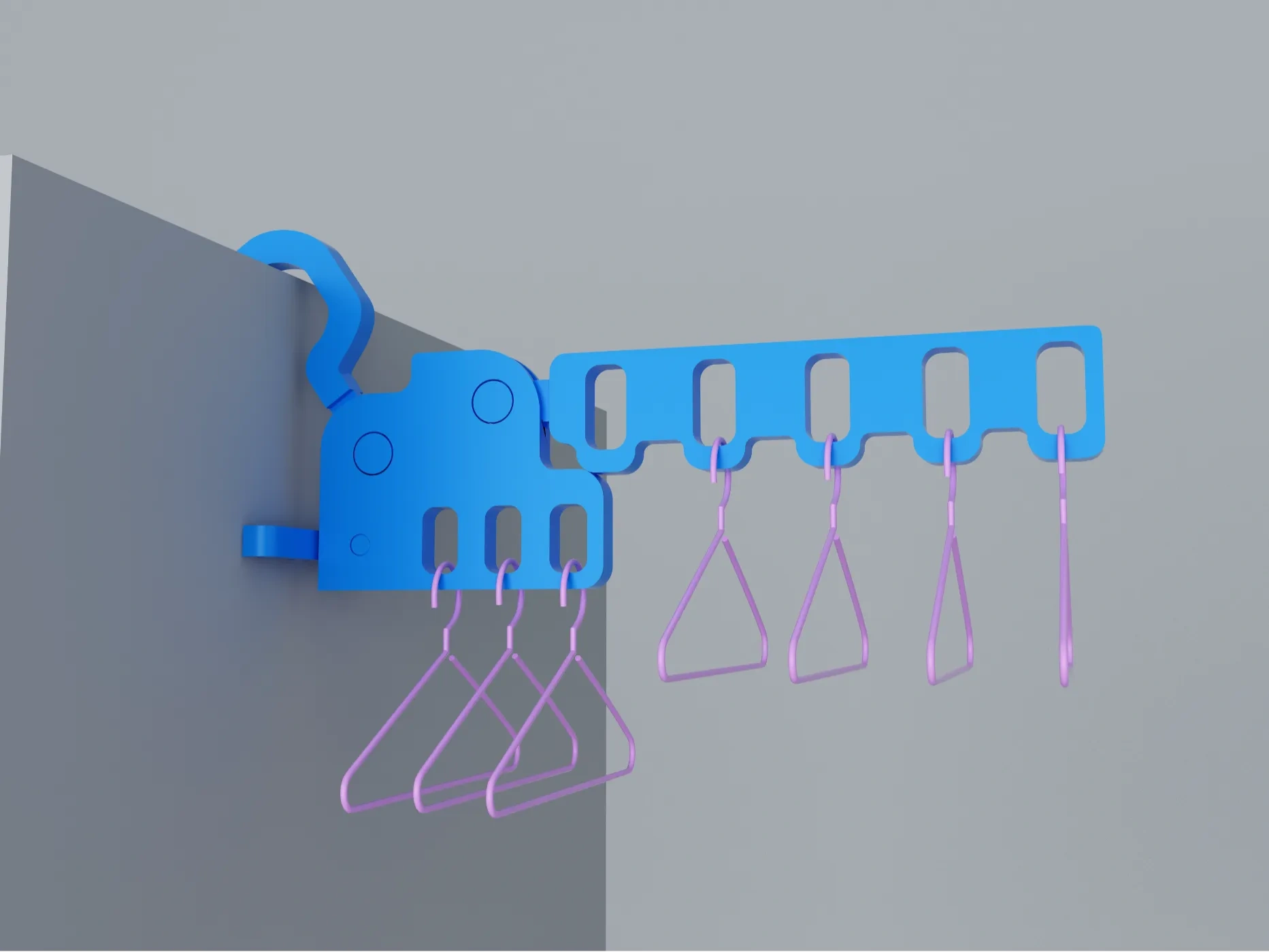 Multihole Portable Clothes Hanger, Folding Clothes Hanger, Combination