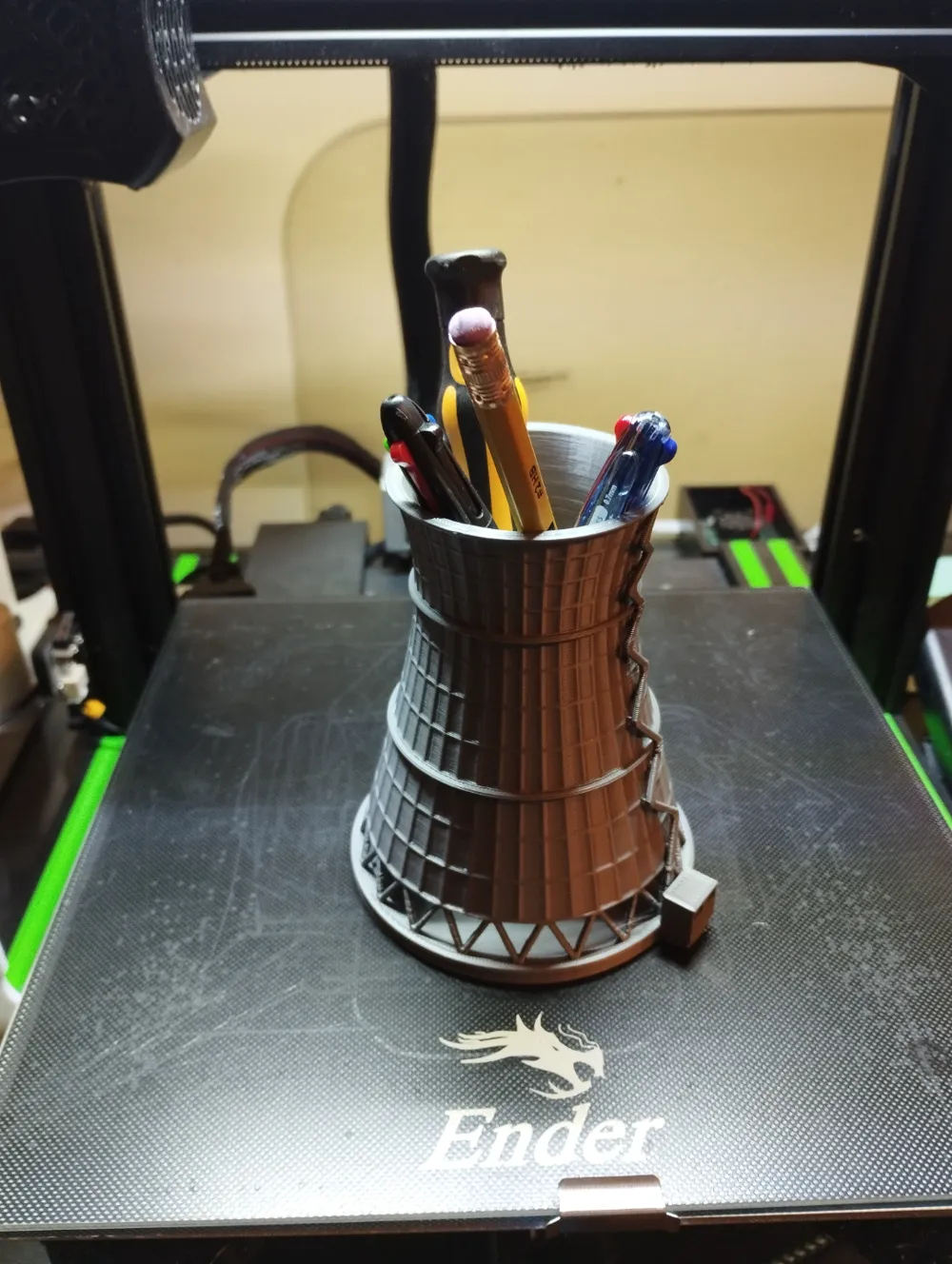 Pencil Holder Cooling Tower by Ismags MakerWorld