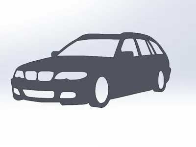 E46 Touring M keychain