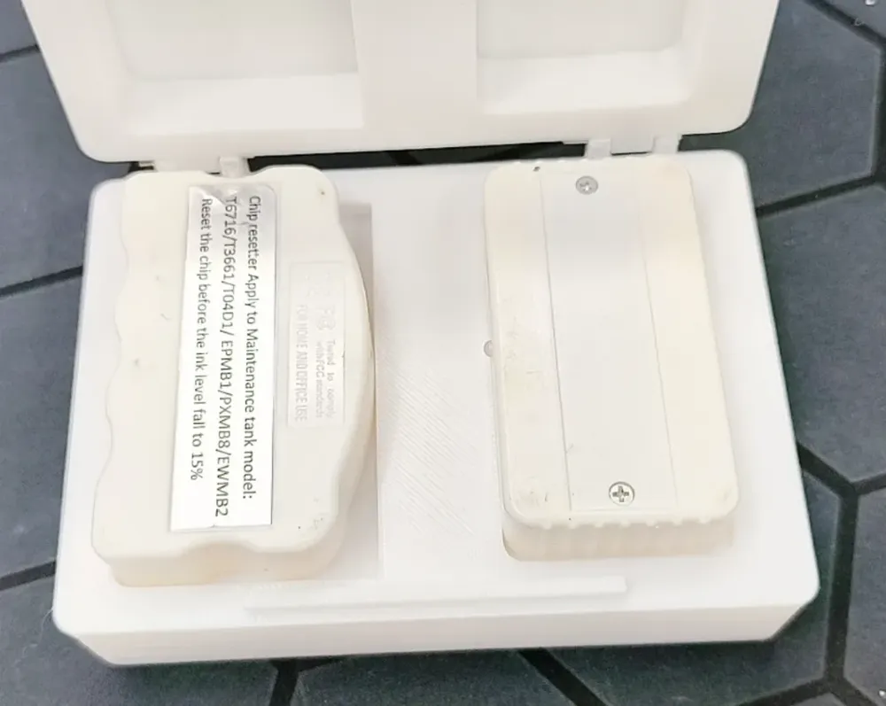 Epson 5290 Ink Cartridge & Maintenance Tank Reset Tool Storage Box by J