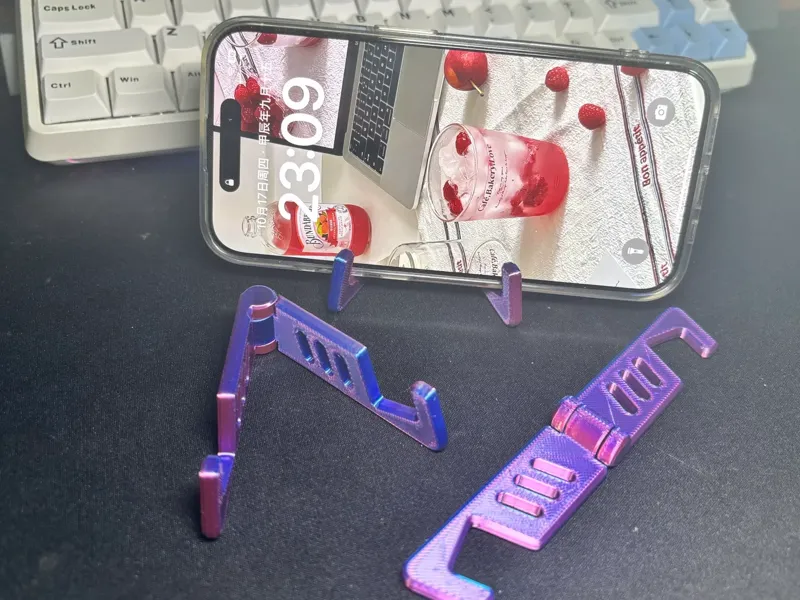 一体打印便携手机支架