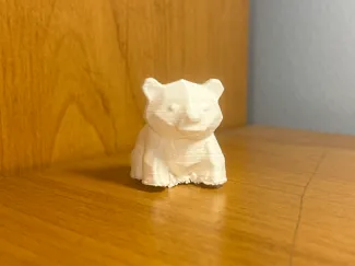 Cute little low poly bear