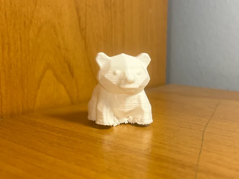 Cute little low poly bear