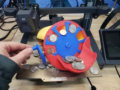 3Dプリント コイン仕分け機 - 無料3Dモデル