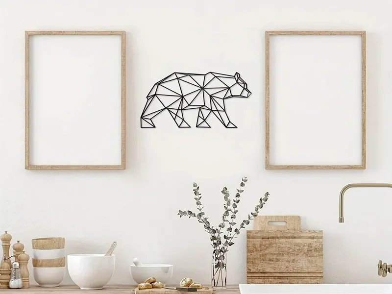 Wall Art - Geometric Bear