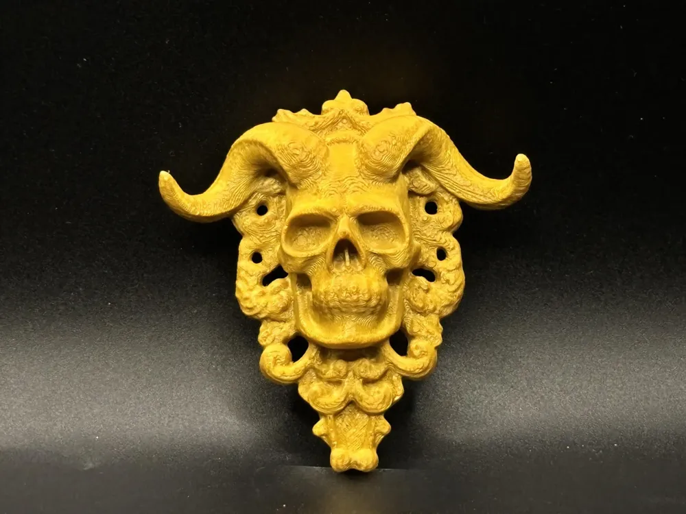 Halloween Punk Satan Skull Ram Head Wall Hanging Refrigerator Magnet ...