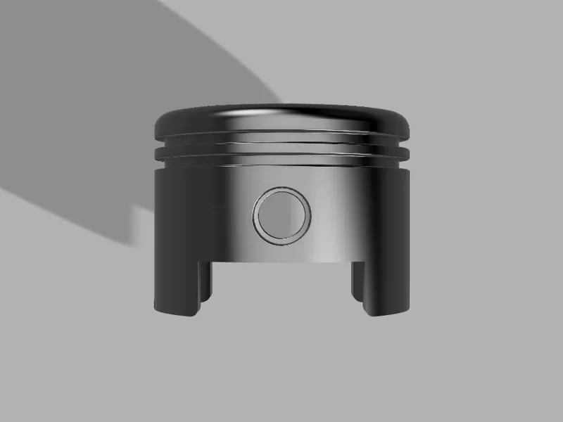 simple piston keychain
