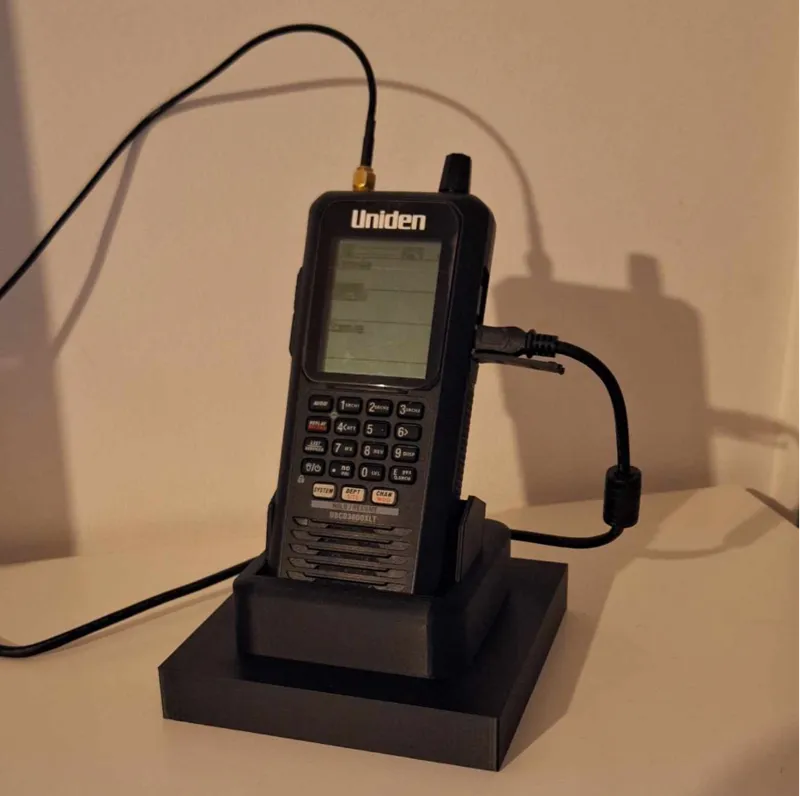 Stand base for uniden ubc3600xlt