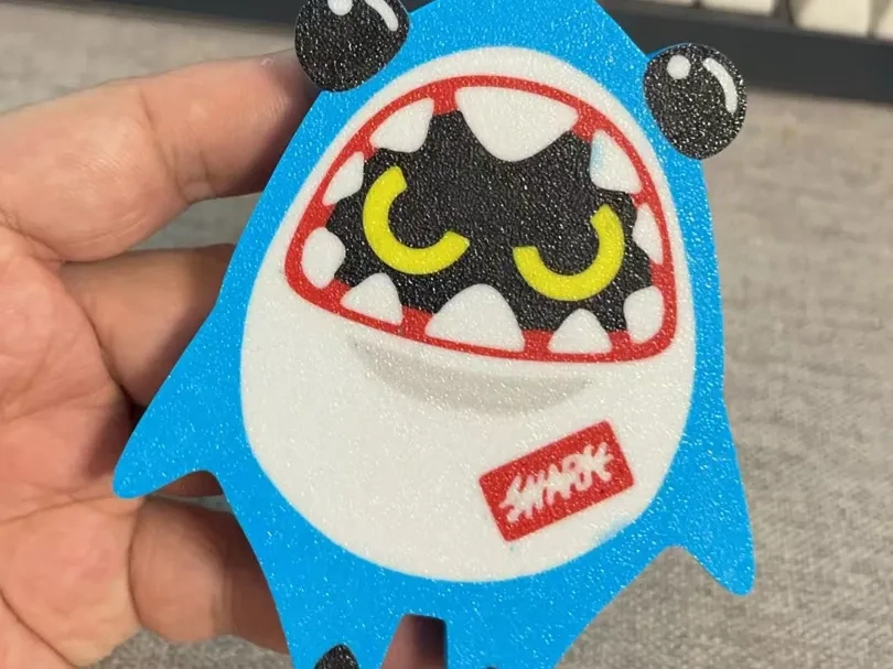 Shark Tooth Cloth Phone Stand_AMS6 Color Print by HuaShanhai_花山海