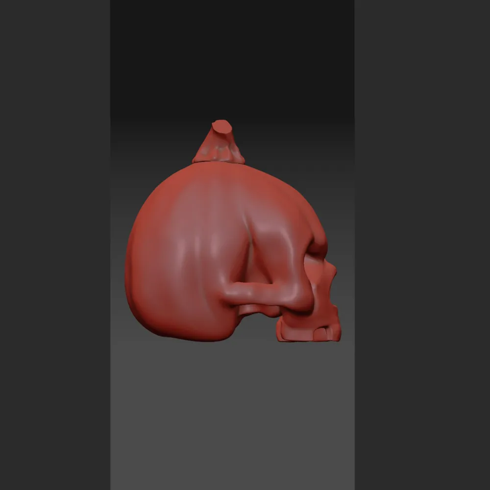 pumpkin skull head halloween - Free 3D Print Model - MakerWorld