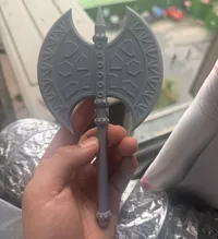 Mini hache à double tranchant décorative — photo 1