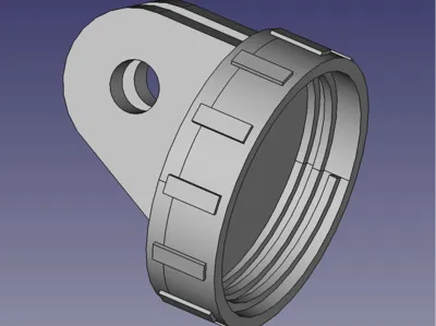 Lezyne Femto Front light Back CAp for Gopro Mount