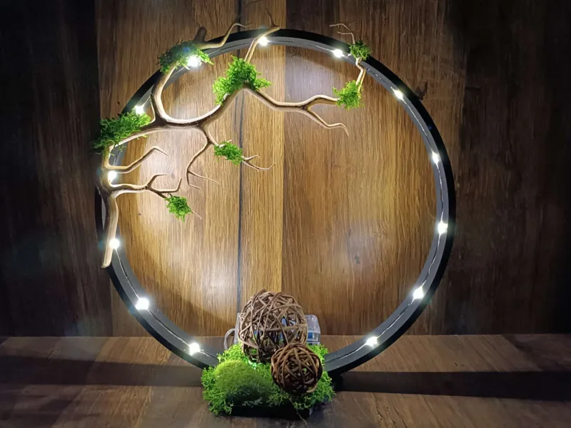 Deko Ring mit oder ohne Led Kette