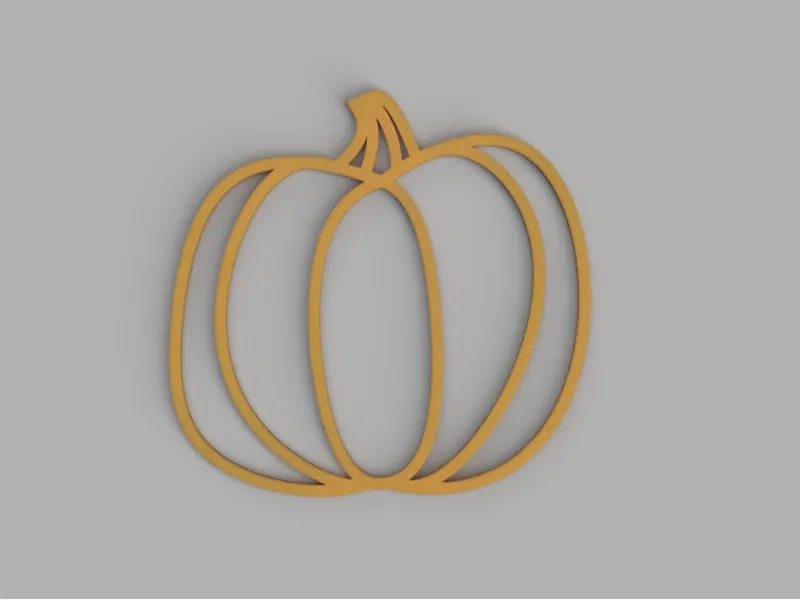 Pumpkin Wireframe Coaster - No Feet