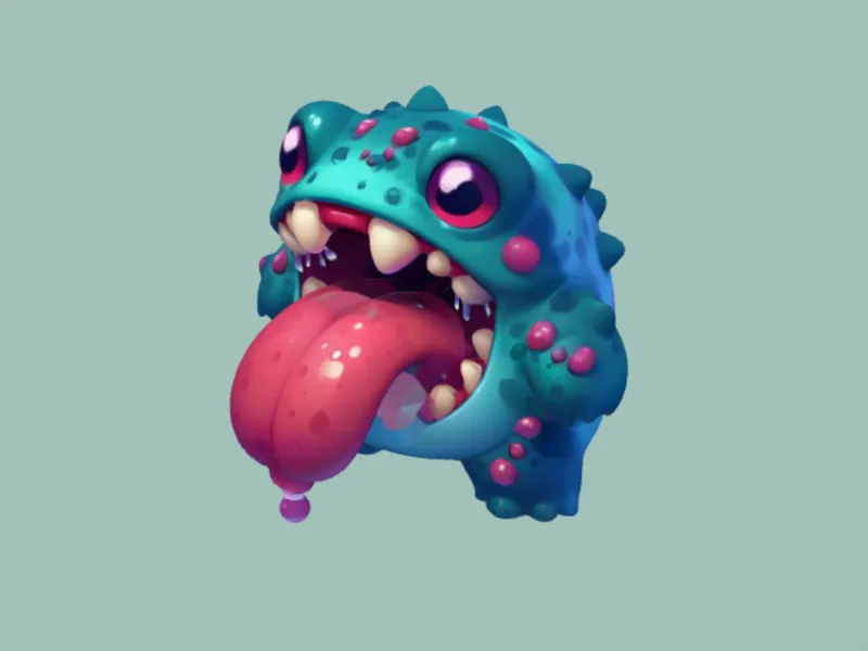 Cartoon monster