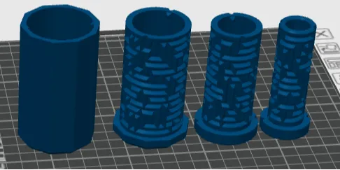 Nested puzzle holder - cylinder