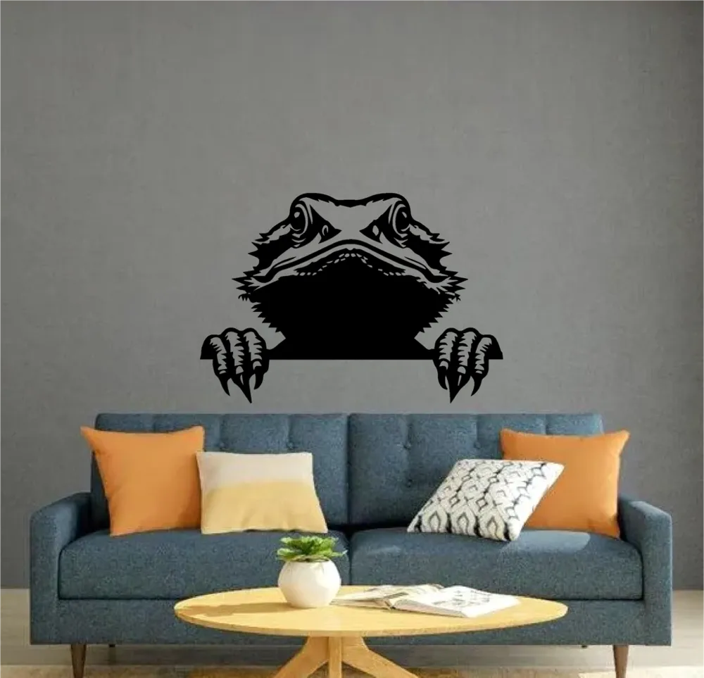 Bearded Dragon Monogram tank name tag - Free 3D Print Model - MakerWorld, image size:1000x963